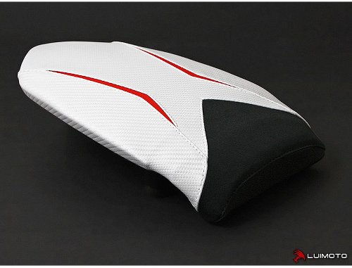 Luimoto Pillion seat cover `Veloce` white - MV Agusta 1000