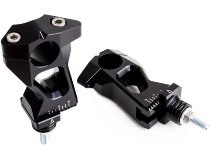 Gilles Handlebar riser kit, adjustable, black - universal