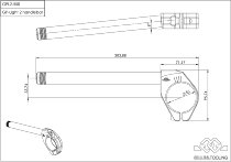 Gilles Kit guidon à clipser GP light 2 550, noir - BMW