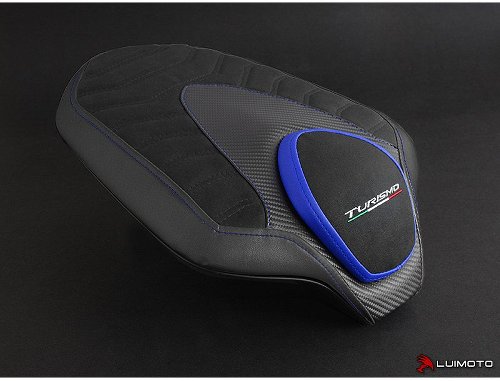 Luimoto Pillion seat cover `Strada` blue - MV Agusta 800