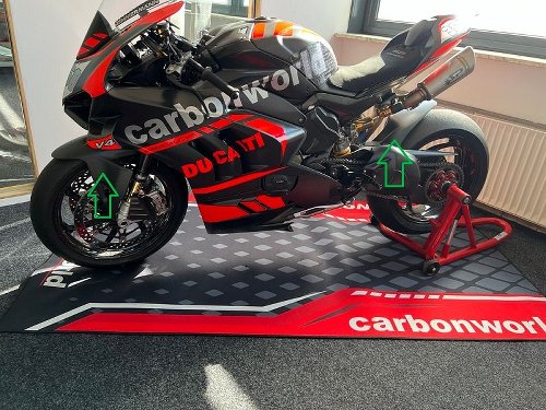 Carbonworld carbon mudguard set suitable for Ducati Panigale