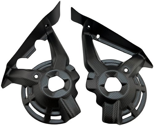 Carbonworld rear radiator covers, carbon suitable for Ducati
