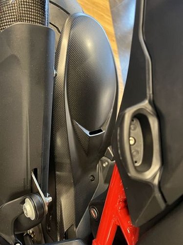 Carbonworld mudguard, rear, new version, carbon suitable for
