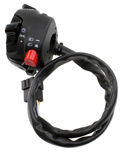 Tommaselli turn signal switch, complete, universal, black, -