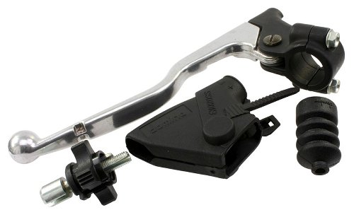 Tommaselli clutch lever, complete, aluminum, polished, 28