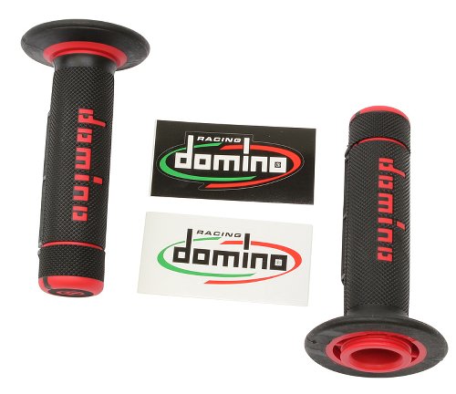 Tommaselli rubber grip set Cross, 118 mm, black / red