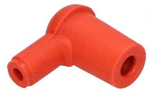 Cagiva Spark plug connecto r90°, orange, silicon