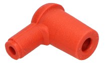Cagiva Spark plug connecto r90°, orange, silicon