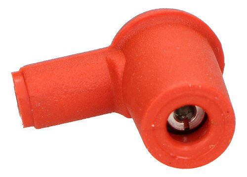 Cagiva Spark plug connecto r90°, orange, silicon