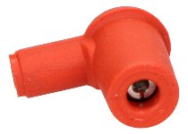 Cagiva Spark plug connecto r90°, orange, silicon