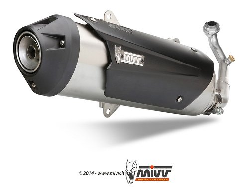 MIVV Silencer Urban, inox/plastic cap, with homologation -