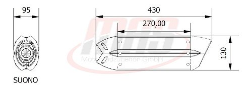 MIVV Kit Scarico Suono, acciaio inox nero/coppa carbonio,