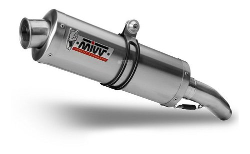 MIVV Silencer Oval, stainless steel, with homologation -