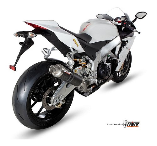 MIVV Silencer GP, carbon/carbon, with homologation - Aprilia