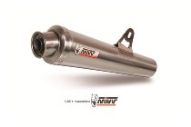 MIVV Silencer X-cone, stainless steel, with homologation -