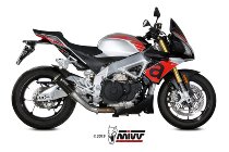 MIVV Auspuff MK3, Edelstahl schwarz, ohne EG-ABE - Aprilia