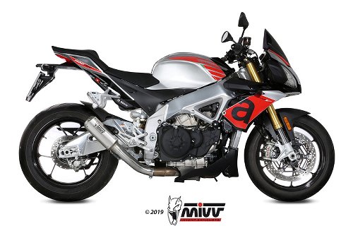 MIVV Auspuff MK3, Edelstahl, ohne EG-ABE - Aprilia 1100