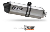 MIVV Auspuff Speed Edge, Edelstahl/Carbon Endkappe, mit