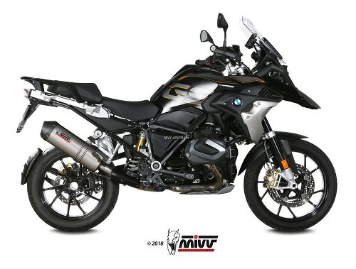 MIVV Auspuff Oval, Titan/Carbon Endkappe, mit EG-ABE - BMW R