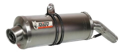 MIVV Silencer kit Oval, stainless steel, with homologation -