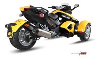 MIVV Auspuff Oval, Titan/Carbon Endkappe, ohne EG-ABE -