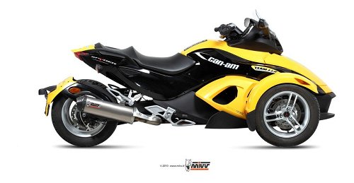 MIVV Auspuff Oval, Titan/Carbon Endkappe, ohne EG-ABE -