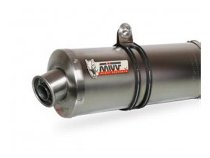 MIVV Silencer kit Oval, stainless, with homologation -