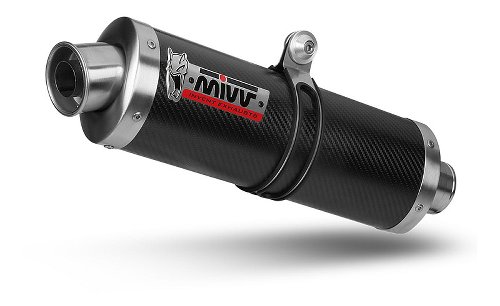 MIVV Silencer kit Oval, carbon/carbon, with homologation -