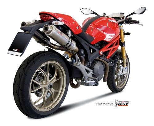 MIVV Silencer kit GP, titanium, with homologation - Ducati
