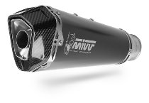 MIVV Scarico Delta Race, acciaio inox nero/coppa carbonio,