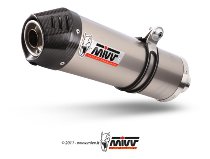 MIVV Silencer kit Oval, titanium/carbon cap, with