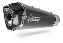 MIVV Scarico Delta Race, acciaio inox nero/coppa carbonio,