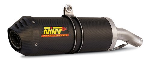 MIVV Silencer kit Oval, carbon/carbon cap, with homologation