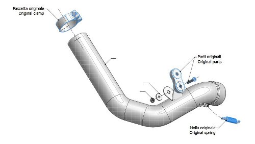 MIVV No-kat pipe, stainless steel, without homologation -