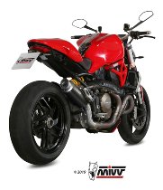 MIVV Auspuff GPpro, Edelstahl schwarz, mit EG-ABE - Ducati