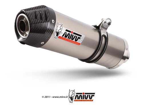 MIVV Silencer Oval, titanium/carbon cap, with homologation -