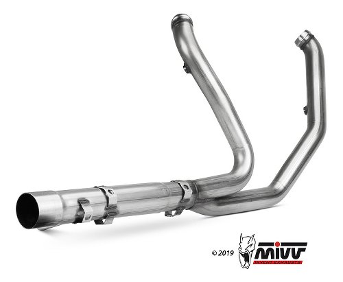 MIVV No-kat pipe, stainless steel, without homologation -