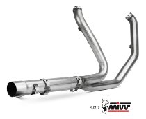 MIVV No-kat pipe, stainless steel, without homologation -