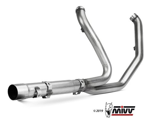 MIVV No-kat pipe, stainless steel, without homologation -