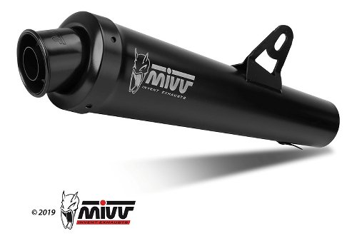 MIVV Scarico impianto completo X-cone, acciaio inox nero,