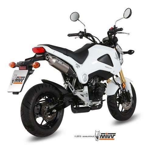 MIVV Auspuff GP-M2, Edelstahl, mit EG-ABE - Honda 125 MSX