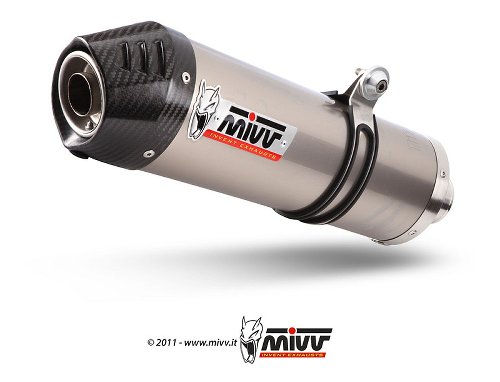 MIVV Silencer Oval, titanium/carbon cap, with homologation -