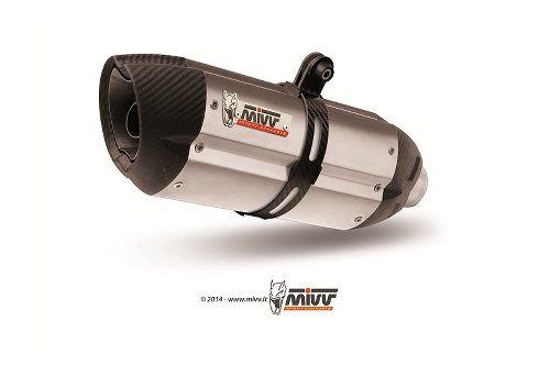 MIVV Silencer Suono, stainless steel/carbon cap, with