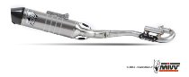 MIVV Silencer complete system Oval, Stainless stee/carbon
