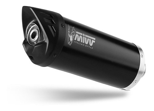 MIVV Silencer MOVER, stainless steel black, with