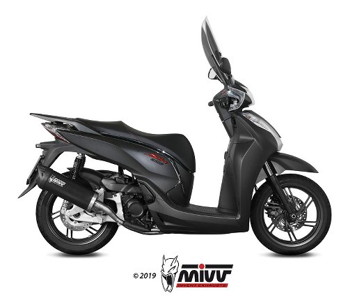 MIVV Scarico MOVER, acciaio inox nero, con omologazione -