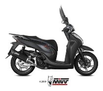 MIVV Auspuff MOVER, Edelstahl schwarz, mit EG-ABE - Honda