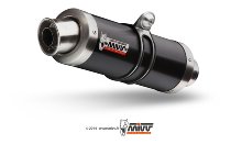 MIVV Silencer GP, stainless steel black, with homologation -