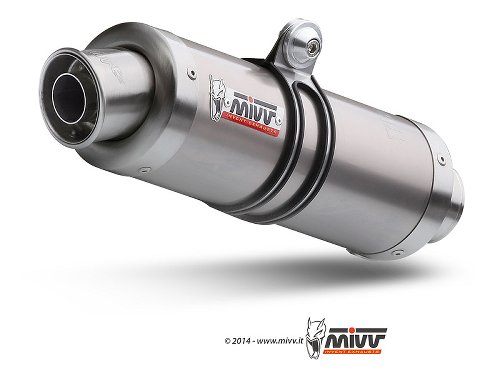 MIVV Silencer GP, titaniumn/titanium, with homologation -