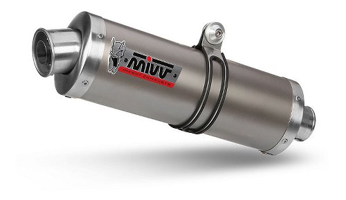 MIVV Silencer Oval, titanium/titanium, with homologation -